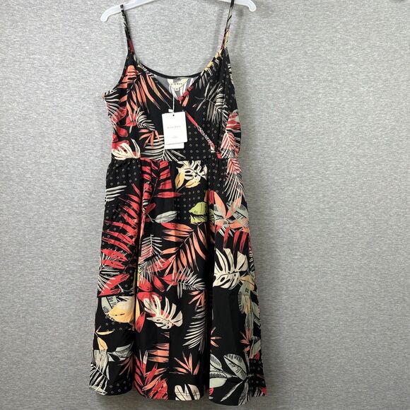 BNWT /Dina Weis /Floral Print Dresses /Sexy V Neck / Adj-Straps / Medium - Picture 1 of 9